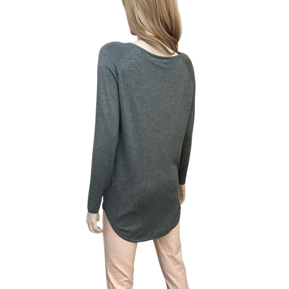 ONLY Mila Sweater Lacy Long Sleeve Pullover Knit Super Soft Viscose Grey - Picture 7 of 13